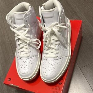 Nike White Leather High-Tops
